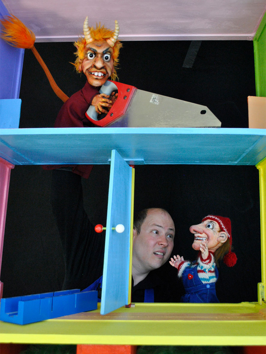 Puppenspiel „Kasper, Krach und Abrissbirne“ im Kinder-und Jugendtheater Frankfurt